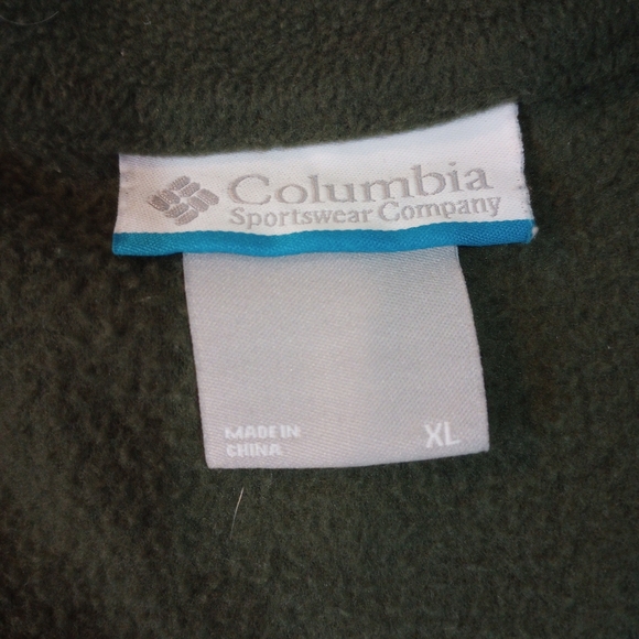 Columbia Mens green fleece XL jacket - Picture 2 of 5